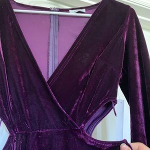 Purple Velvet Dress